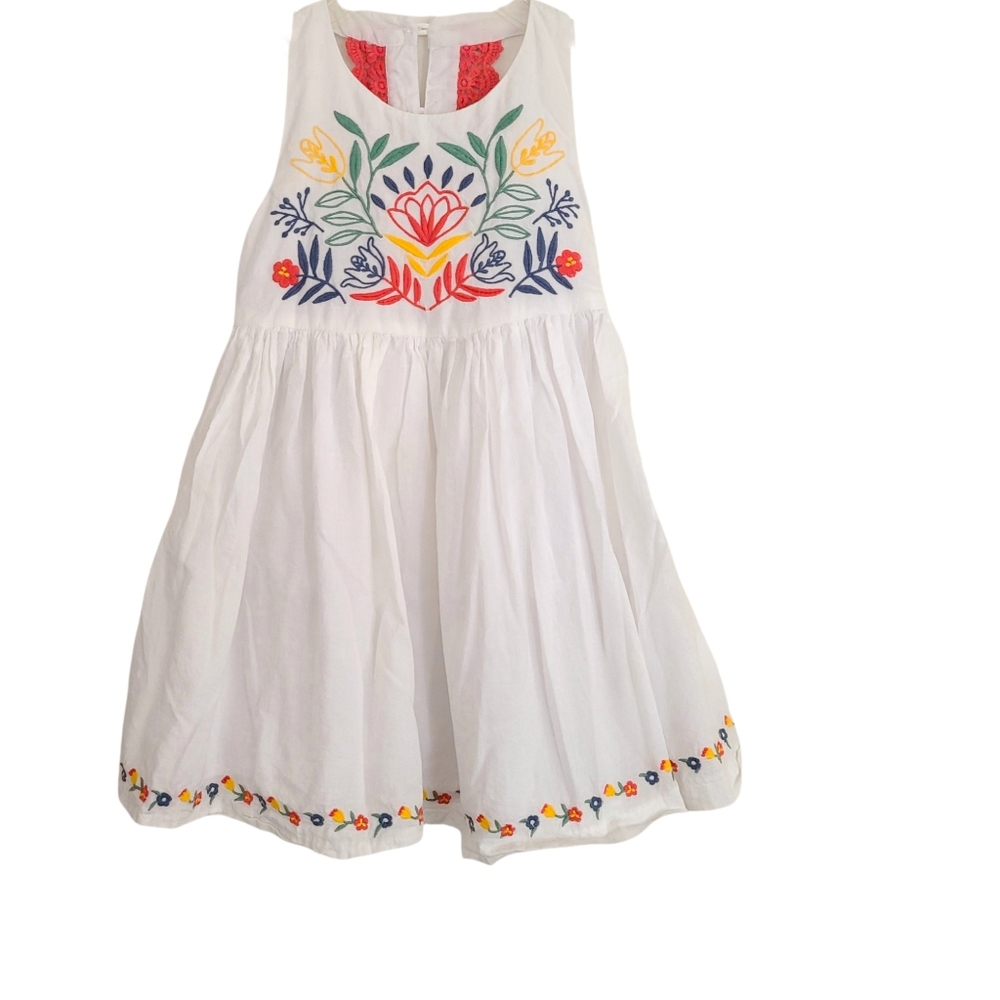 Rachel Zoe | Embroidered & Crochet Sleeveless A-Line Dress Size 4T
